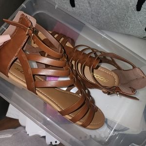 Soda brown strappy sandal